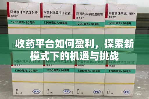 三亚收药平台如何盈利，探索新模式下的机遇与挑战